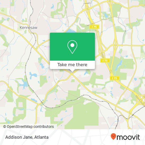 Mapa de Addison Jane, Barrett Pkwy NW Kennesaw, GA 30144
