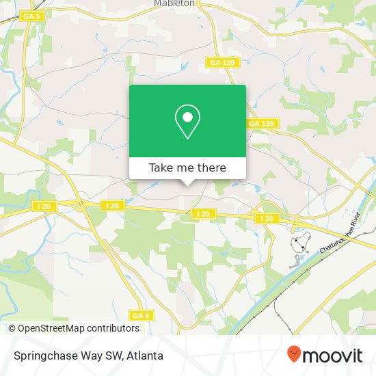 Springchase Way SW map