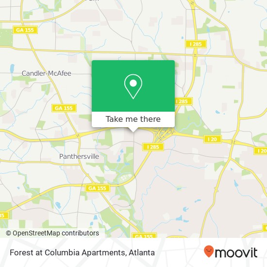 Forest at Columbia Apartments map