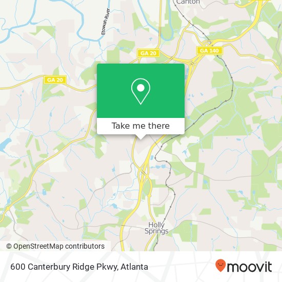 600 Canterbury Ridge Pkwy map