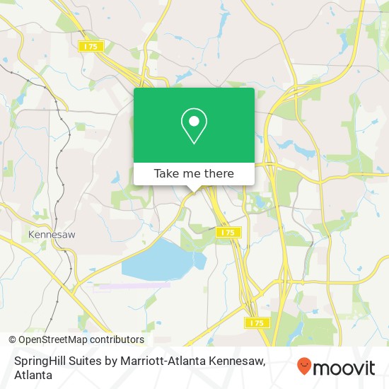 Mapa de SpringHill Suites by Marriott-Atlanta Kennesaw