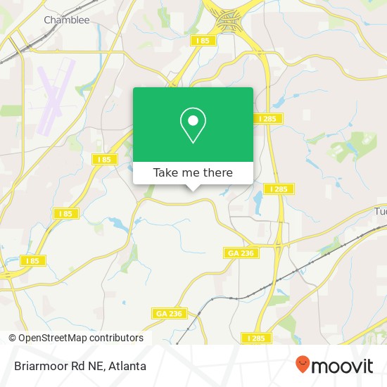 Briarmoor Rd NE map
