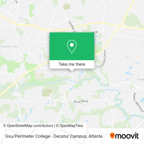 Gsu / Perimeter College - Decatur Campus map