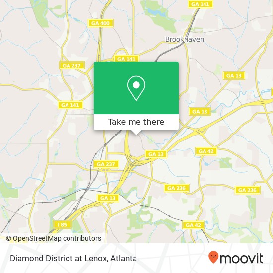 Diamond District at Lenox map