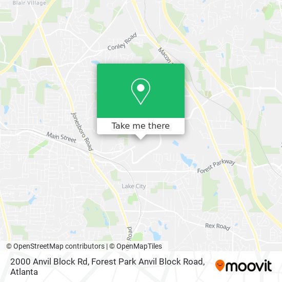 Mapa de 2000 Anvil Block Rd, Forest Park Anvil Block Road