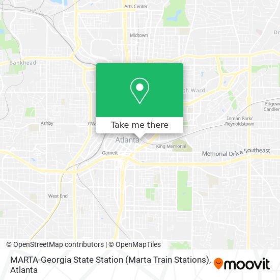 Mapa de MARTA-Georgia State Station (Marta Train Stations)