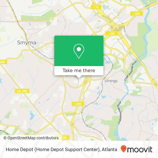 Home Depot (Home Depot Support Center) map