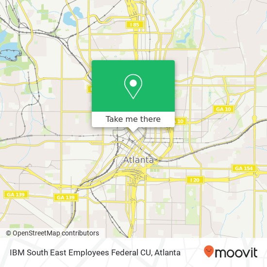 Mapa de IBM South East Employees Federal CU