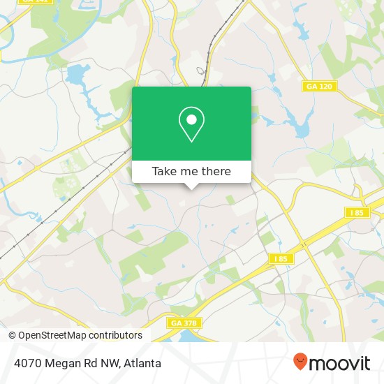 Mapa de 4070 Megan Rd NW