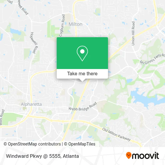 Windward Pkwy @ 5555 map