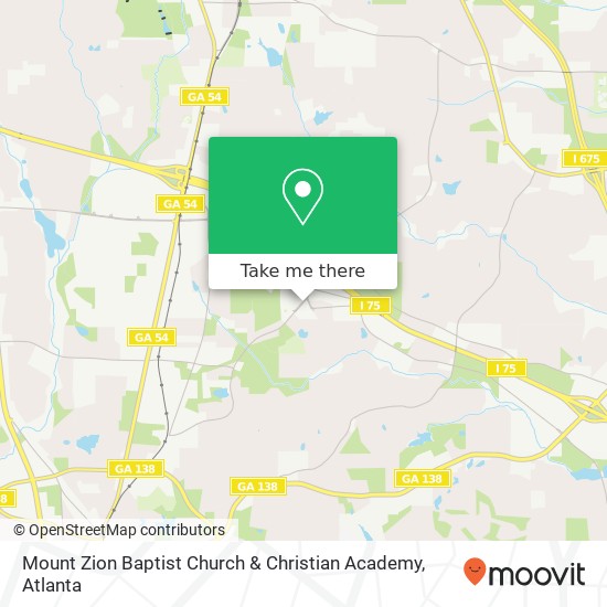 Mount Zion Baptist Church & Christian Academy map