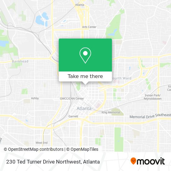 230 Ted Turner Drive Northwest map