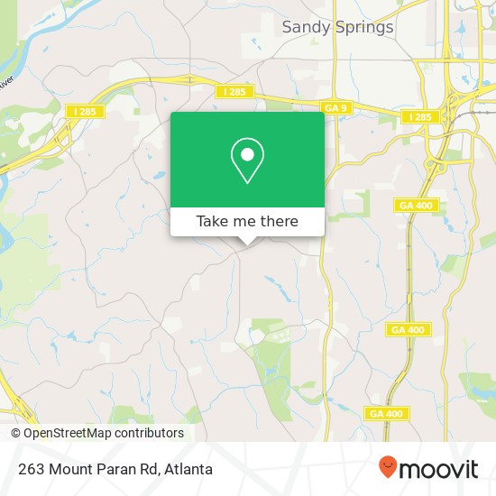 263 Mount Paran Rd map