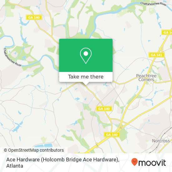 Ace Hardware (Holcomb Bridge Ace Hardware) map