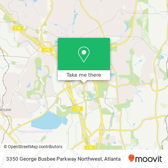 3350 George Busbee Parkway Northwest map