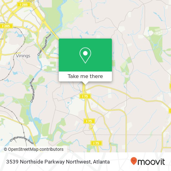 Mapa de 3539 Northside Parkway Northwest