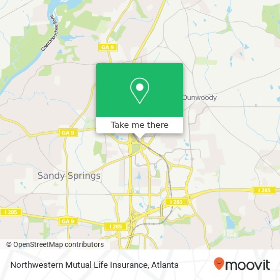 Northwestern Mutual Life Insurance map