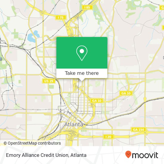 Mapa de Emory Alliance Credit Union