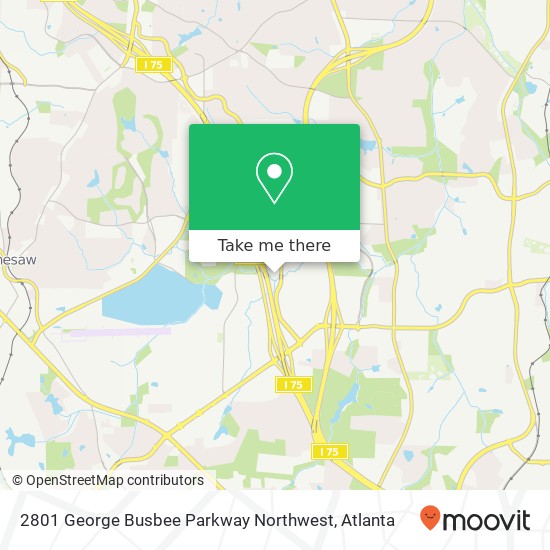 Mapa de 2801 George Busbee Parkway Northwest