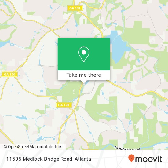 Mapa de 11505 Medlock Bridge Road