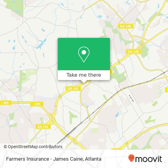 Farmers Insurance - James Caine map