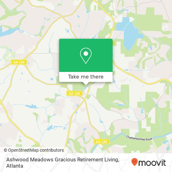 Ashwood Meadows Gracious Retirement Living map