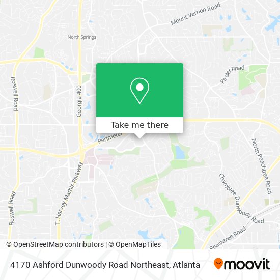 4170 Ashford Dunwoody Road Northeast map