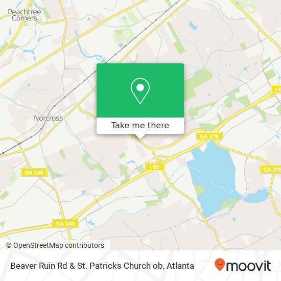 Mapa de Beaver Ruin Rd & St. Patricks Church ob