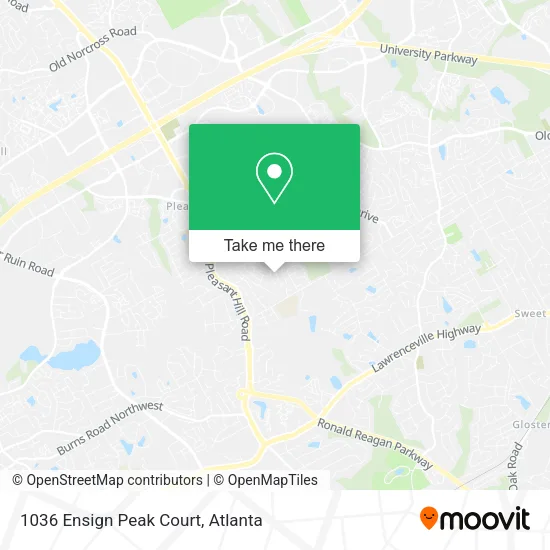 1036 Ensign Peak Court map