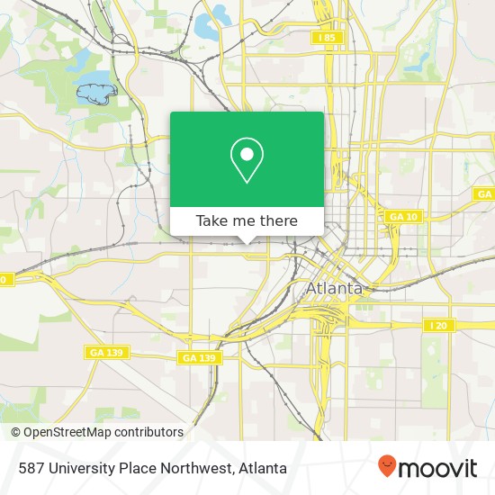 Mapa de 587 University Place Northwest