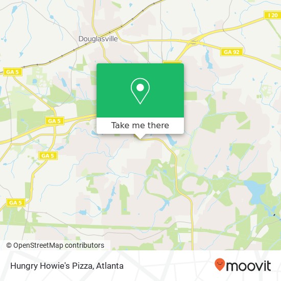 Mapa de Hungry Howie's Pizza