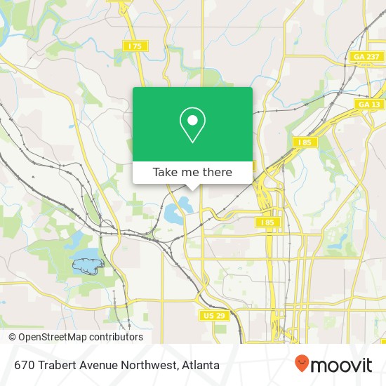 670 Trabert Avenue Northwest map