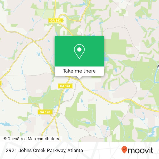 Mapa de 2921 Johns Creek Parkway