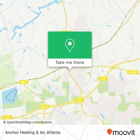 Mapa de Anchor Heating & Air
