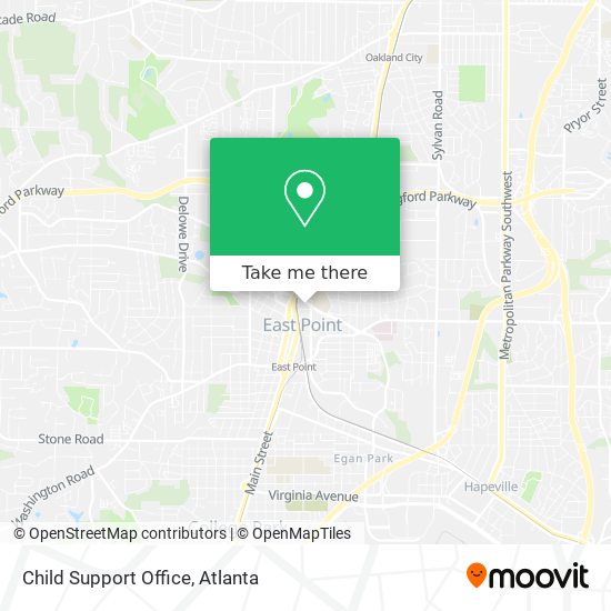 Child Support Office map