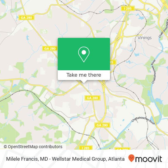 Milele Francis, MD - Wellstar Medical Group map