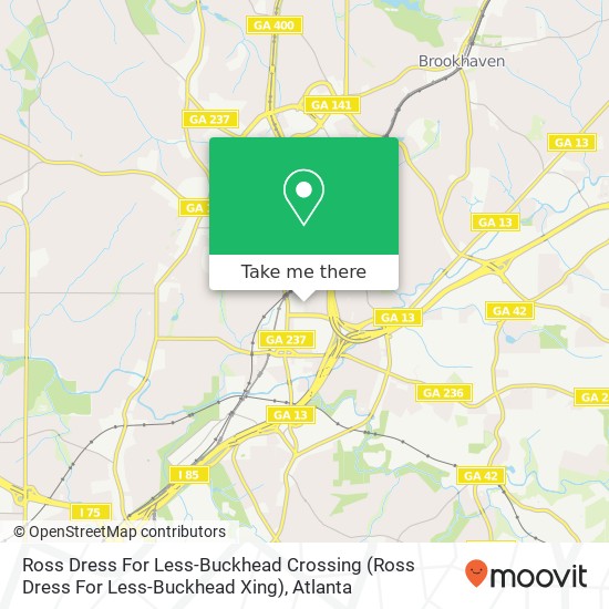 Mapa de Ross Dress For Less-Buckhead Crossing