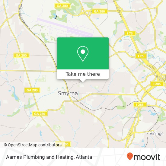 Mapa de Aames Plumbing and Heating