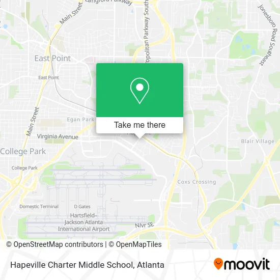 Hapeville Charter Middle School map