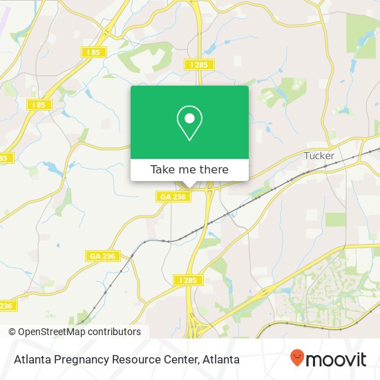 Mapa de Atlanta Pregnancy Resource Center