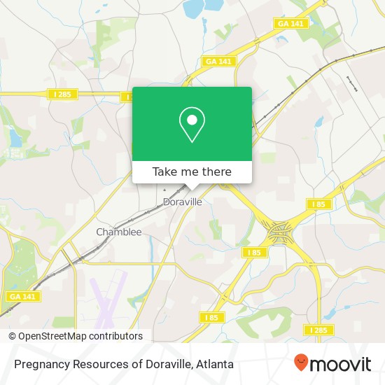 Mapa de Pregnancy Resources of Doraville