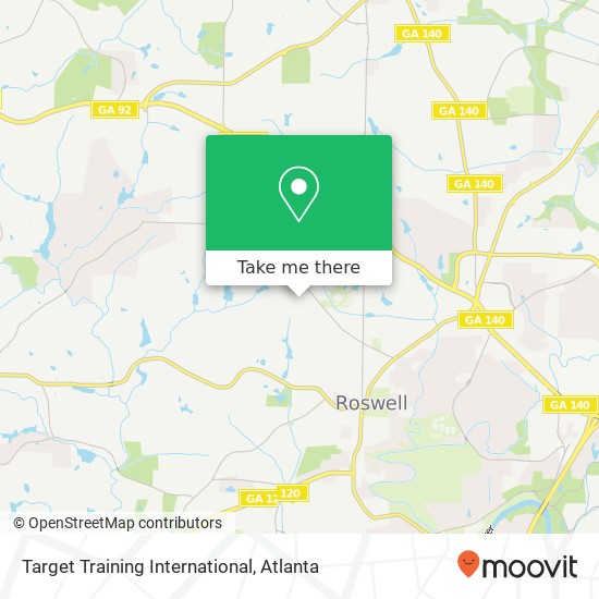 Mapa de Target Training International