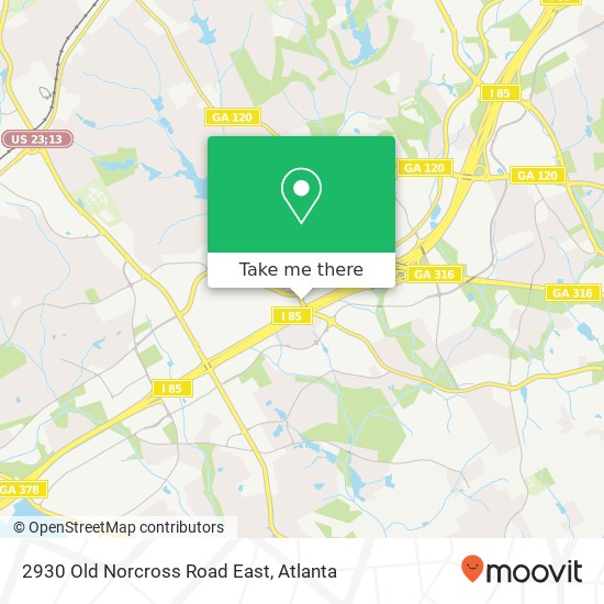 Mapa de 2930 Old Norcross Road East