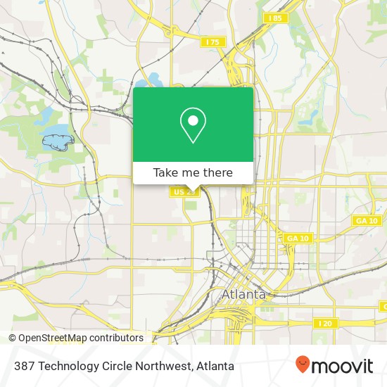 387 Technology Circle Northwest map