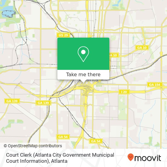 Court Clerk (Atlanta City Government Municipal Court Information) map