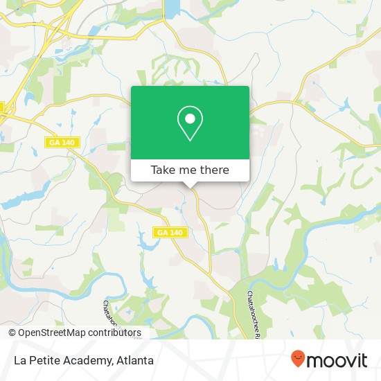 La Petite Academy map