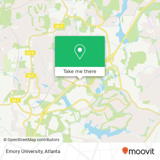 Mapa de Emory University