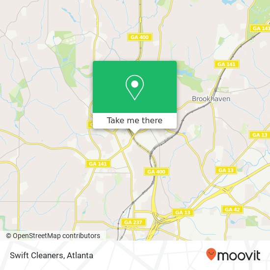 Swift Cleaners map