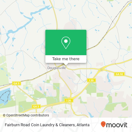 Mapa de Fairburn Road Coin Laundry & Cleaners