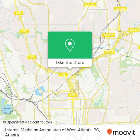 Mapa de Internal Medicine Associates of West Atlanta, PC